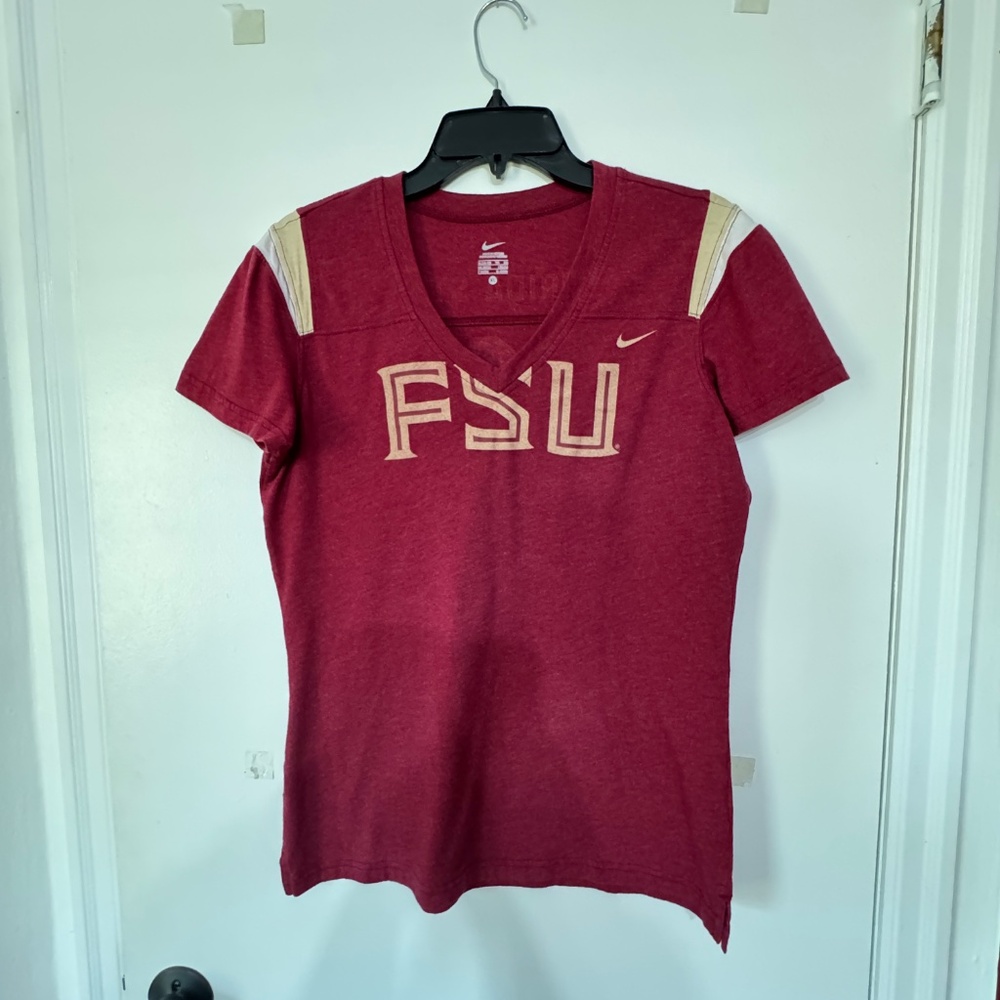 Nike Florida State University FSU Short Sleeve V-Neck T-shirt XL